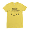 merry christmas and happy new year Ladies Fitted T-Shirt