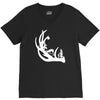 deer antler with buck forest V-Neck Tee