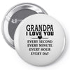 I Love You Grandpa Pin-back button