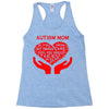 autism mom my heart Racerback Tank