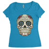 men's pura vida sugar skull Women's Triblend Scoop T-shirt