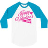 happy valentine's day 3/4 Sleeve Shirt