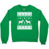 reindeer christmas ugly sweater Crewneck Sweatshirt