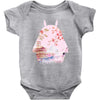 totoro with asian landscape Baby Bodysuit
