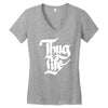 thug life Women's V-Neck T-Shirt
