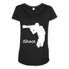 ishoot   camera photographer trained shooting funny gun photo gift tee Maternity Scoop Neck T-shirt