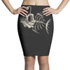 animal fishing tee graphic Pencil Skirts
