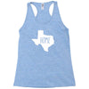 home texas outline Racerback Tank