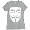 anonymous mask Ladies Fitted T-Shirt