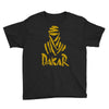 uomo dakar stampa oro moto deserto parigi africa sport Youth Tee