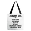 Super January Girl Tote Bags