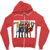 star spangled hammered Zipper Hoodie