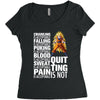 super saiyan quitting is not Women's Triblend Scoop T-shirt