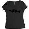 Auntie Shark Women's Triblend Scoop T-shirt