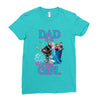 dad of the birthday girl Ladies Fitted T-Shirt