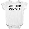 vote for cynthia Baby Bodysuit