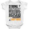 Strong Independent Motivated Sagittarius Baby Onesie