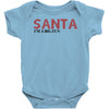 santa i'm a big fun Baby Bodysuit