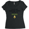 You Cant Make Everyone Happy You Are Not An Avocado Women's Triblend Scoop T-shirt