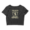 i might look like i'm playing softball Crop Top