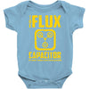 back to the future inspired flux capacitor delorean movie Baby Onesie