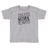 educated, natural, melanated Toddler T-shirt