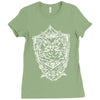 white owl kingdom giant bird Ladies Fitted T-Shirt