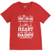 There's This Girl Who Stole My Heart She Calls Me Daddy V-Neck Tee