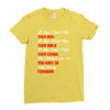 keep moving forward Ladies Fitted T-Shirt