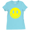 smiley face mens Ladies Fitted T-Shirt