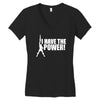 he man 80s retro cartoon cool funky Women's V-Neck T-Shirt