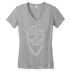 skull tetris Women's V-Neck T-Shirt