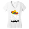 hola bitchachos Women's V-Neck T-Shirt