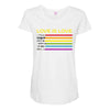 lightsaber rainbow Maternity Scoop Neck T-shirt