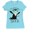 morning suck Ladies Fitted T-Shirt