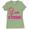 Women's March We are Strong Ladies Fitted T-Shirt