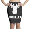 wild animal funny Pencil Skirts