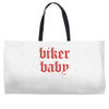 biker baby Weekender Totes
