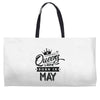 Queens Are Born In May Weekender Totes