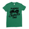 happy father's day 2 Ladies Fitted T-Shirt