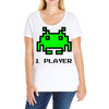 arcade player one Ladies Curvy T-Shirt