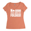no one cares what you folded Women's Triblend Scoop T-shirt