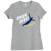 swan dive Ladies Fitted T-Shirt