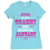 The Best Grammy Was Born In January Ladies Fitted T-Shirt