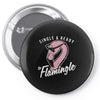 single flamingle Pin-back button