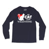 my cat is my valentine (2) Long Sleeve Shirts