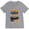 My Son Is Super Awesome His Mom V-Neck Tee