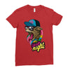 up all night cat Ladies Fitted T-Shirt
