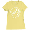 pokercards Ladies Fitted T-Shirt