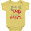 my broom broke so now i drive a mopar Baby Bodysuit